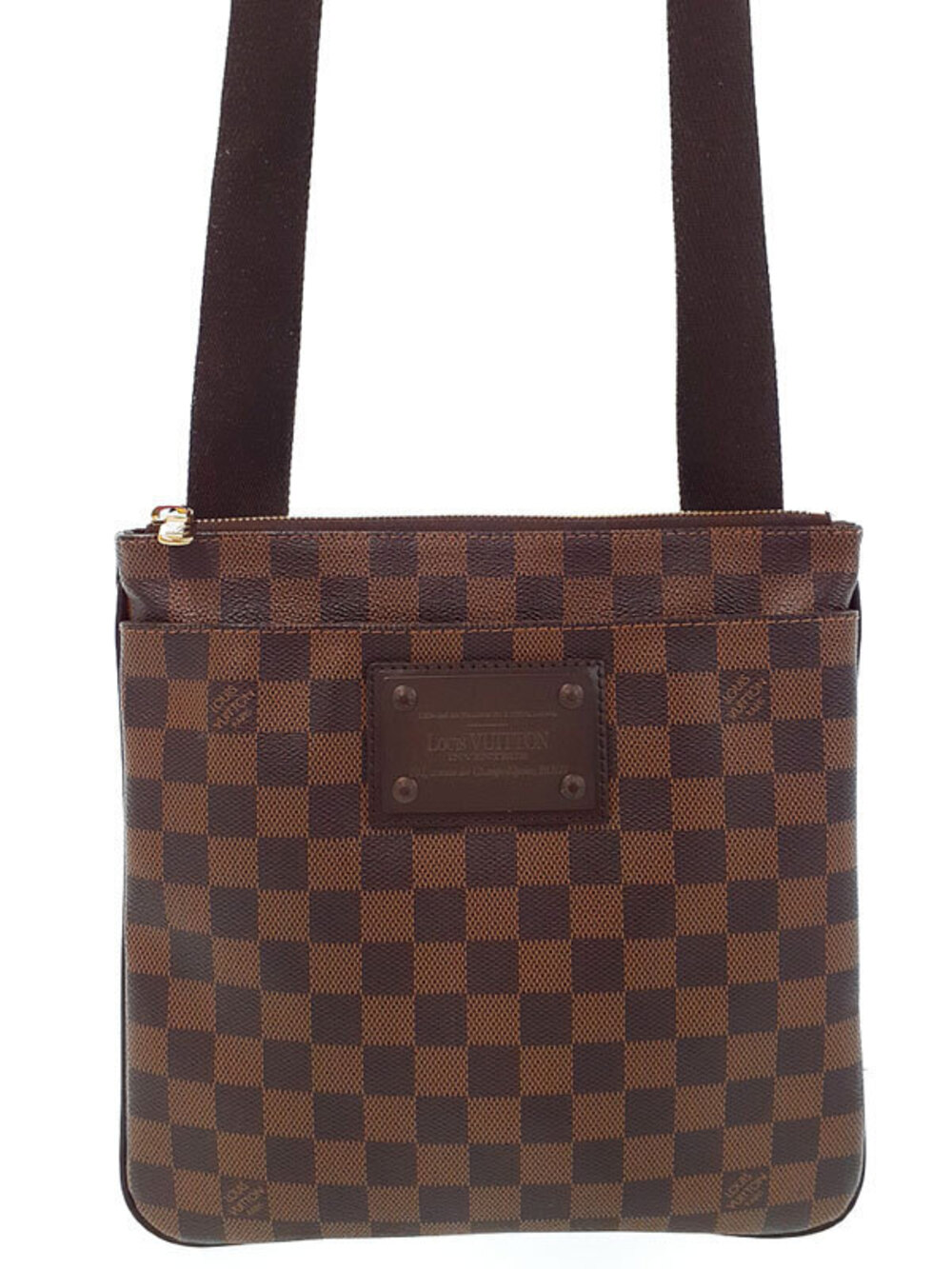 Louis Vuitton Damier Pochette Plat Brooklyn Shoulder Bag